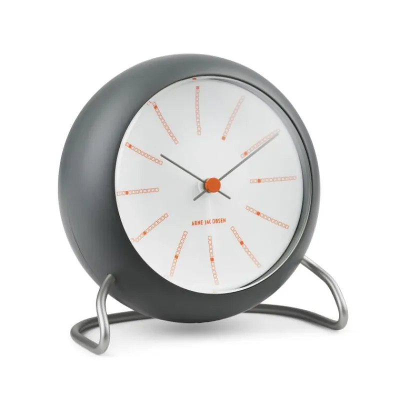 Arne Jacobsen Wecker Bankers Dunkelgrau- Uhren & Wetterstationen