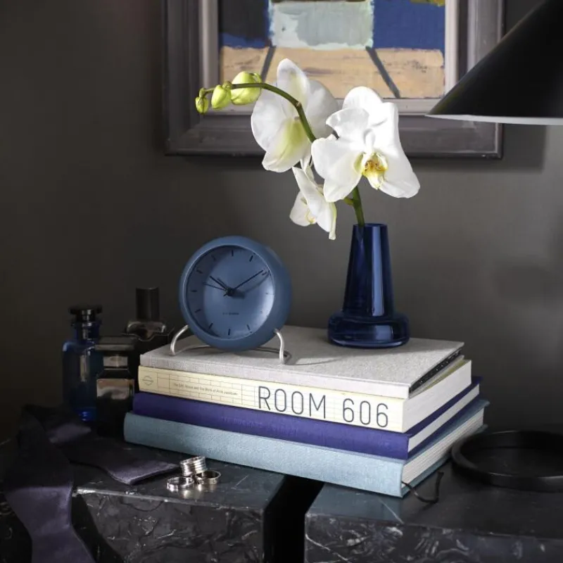 Arne Jacobsen Wecker City Hall Stone Blue- Uhren & Wetterstationen