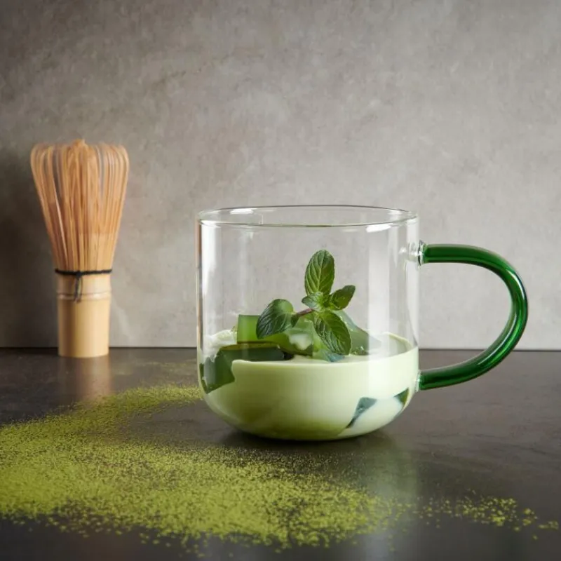 ASA Selection ASA Coppa Glas-Henkelbecher Grün 400 ml- Geschirr (3)
