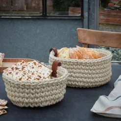 ASA Selection ASA Häkelkorb S Ecru 17 cm- Aufbewahrung (3)