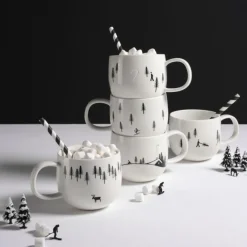 ASA Selection ASA Joy Snow Tracks Henkelbecher Skiing 400 ml- Geschirr (3)