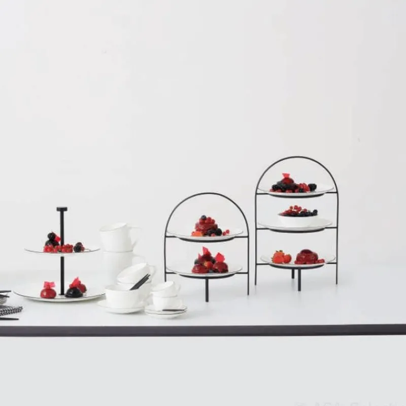 ASA Selection ASA Ligne Noire Etagere 3-stufig für Teller 21 cm- Aufbewahrung (3)