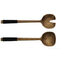 ASA Selection ASA Wood Salatbesteck mit Nylongriff- Besteck (2)