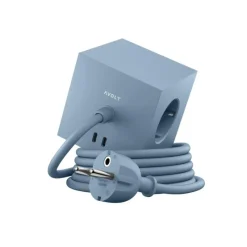 Avolt Mehrfachstecker Square 1 USB-C & Magnet Blau- Wohnaccessoires