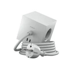 Avolt Mehrfachstecker Square 1 USB-C & Magnet Grau- Wohnaccessoires