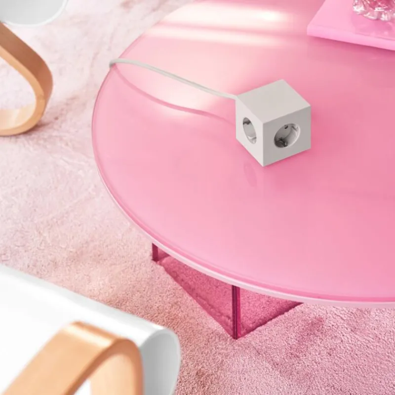 Avolt Mehrfachstecker Square 1 USB-C & Magnet Grau- Wohnaccessoires