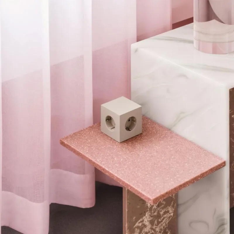 Avolt Mehrfachstecker Square 1 USB-C & Magnet Beige- Wohnaccessoires