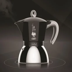 Bialetti Espressokocher New Moka Induktion für 2 Tassen Schwarz- Kaffee & Tee