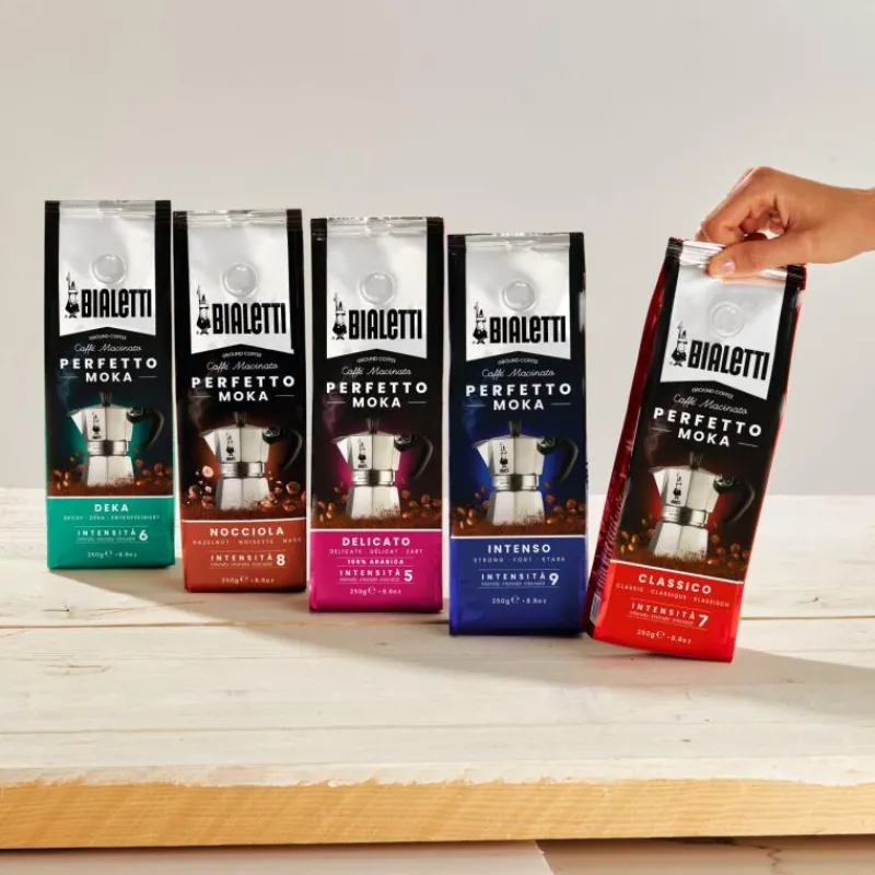 Bialetti Perfetto Moka Classico Kaffee Gemahlen 250 g- Feinkost