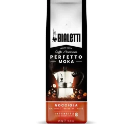 Bialetti Perfetto Moka Nocciola Kaffee Gemahlen 250 g- Feinkost