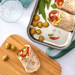 Black+Blum Edelstahl Sandwich-Box Klein Olive 900 ml- Unterwegs