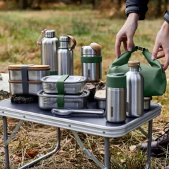 Black+Blum Edelstahl Sandwich-Box Klein Olive 900 ml- Unterwegs