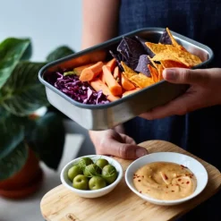 Black+Blum Edelstahl Sandwich-Box Klein Ozean 900 ml- Unterwegs