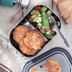 Black+Blum Edelstahl-Lunchbox Groß Olive 1000 ml- Unterwegs