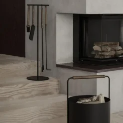 Blomus Ashi Kaminbesteck Set Braun 5-teilig- Wohnaccessoires