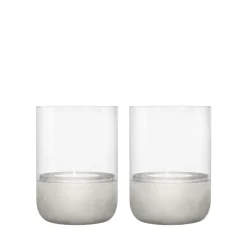Blomus Calma Windlicht XS Hellgrau 2er Set- Kerzenhalter