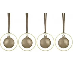 Blomus Kitai Weihnachtsschmuck Glaskugel Coffee 4er Set- Weihnachten (2)