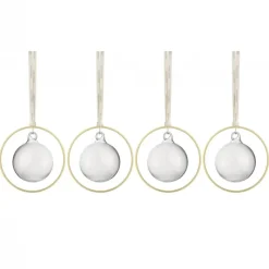 Blomus Kitai Weihnachtsschmuck Glaskugel Transparent 4er Set- Weihnachten (2)