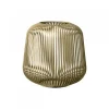 Blomus Lito Laterne M Metallic Champagner- Kerzenhalter