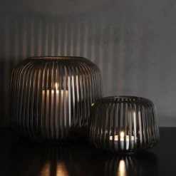 Blomus Lito Laterne XS Metallic Burned Metal- Kerzenhalter