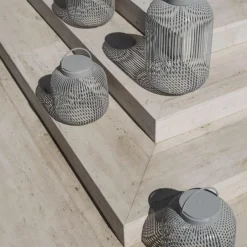 Blomus Lito LED-Laterne M Granite Gray- Tisch- & Bodenleuchten