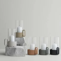 Blomus Windlicht Yuragi Schwarz- Kerzenhalter