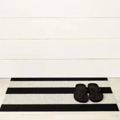 Chilewich Fußmatte Bold Stripe Black White 46 x 71 cm- Fußmatten