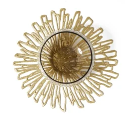 Chilewich Glasuntersetzer Bloom Gilded 6er Set- Untersetzer