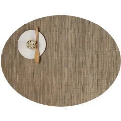 Chilewich Tischset Bamboo Oval Camel- Tischsets