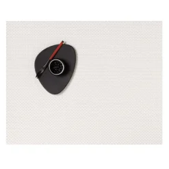 Chilewich Tischset Basketweave Rectangle White- Tischsets