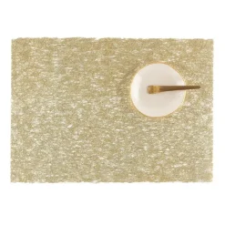 Chilewich Tischset Metallic Lace Rectangle Gold- Tischsets