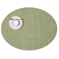 Chilewich Tischset Mini Basketweave Oval Dill- Tischsets