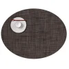 Chilewich Tischset Mini Basketweave Oval Dark Walnut- Tischsets