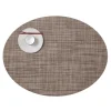 Chilewich Tischset Mini Basketweave Oval Soapstone- Tischsets