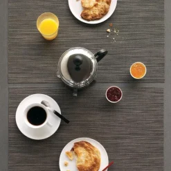 Chilewich Tischset Mini Basketweave Rectangle Light Grey- Tischsets