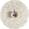 Chilewich Tischset Pressed Vinyl Petal Round Champagne- Tischsets