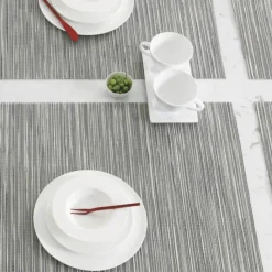 Chilewich Tischset Rib Weave Rectangle Pearl- Tischsets