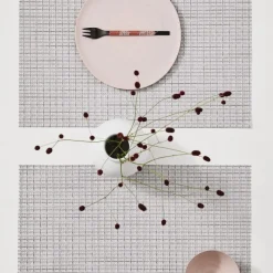 Chilewich Tischset Thistle Rectangle Dove- Tischsets