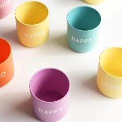 Design Letters Favourite Cup Happy Gelb- Geschirr (3)