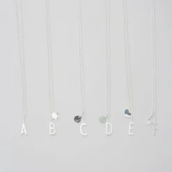 Design Letters Halskette Sterling Silber 45 cm- Schmuck