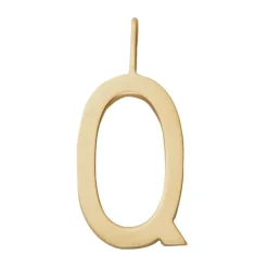 Design Letters Schmuckanhänger Q Vergoldet 16 mm- Schmuck