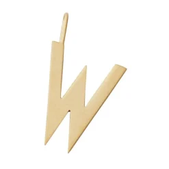 Design Letters Schmuckanhänger W Vergoldet 16 mm- Schmuck