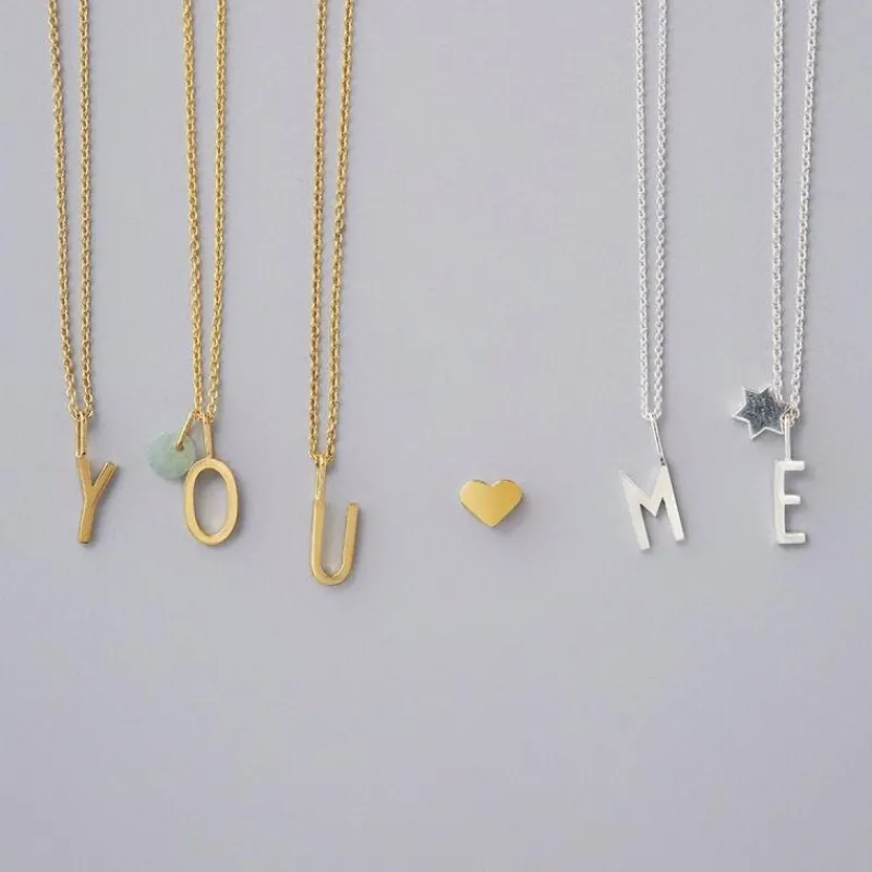 Design Letters Schmuckanhänger A Vergoldet 10 mm- Schmuck