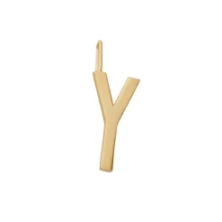 Design Letters Schmuckanhänger Y Vergoldet 16 mm- Schmuck