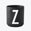 Design Letters Schwarzer Porzellanbecher Z- Geschirr (3)