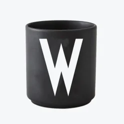 Design Letters Schwarzer Porzellanbecher W- Geschirr (3)