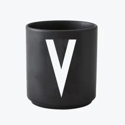 Design Letters Schwarzer Porzellanbecher V- Geschirr (3)