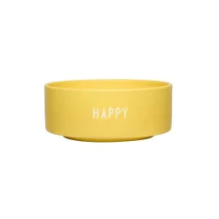 Design Letters Snack Bowl Happy Gelb- Geschirr (3)