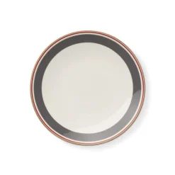 Dibbern Capri Teller 24 cm Anthrazit/Rot- Tafelgeschirr|Geschirr (3)