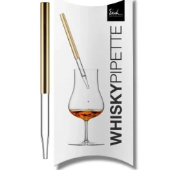 Eisch Gentleman Whisky Pipette 999/2 Gold im Geschenkkarton- Barutensilien